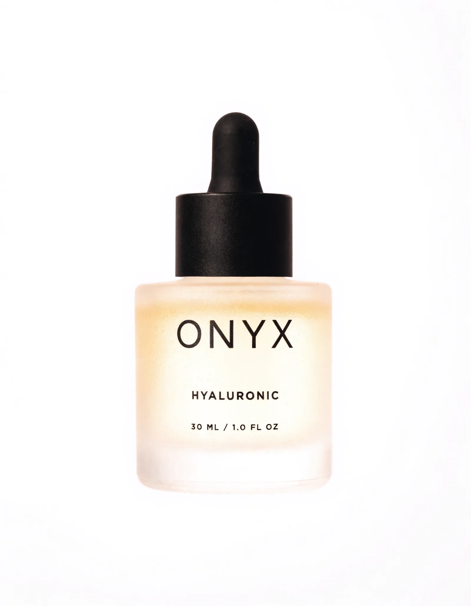 Hyaluronic Serum — Multi-weight sodium hyaluronate, applied to damp skin