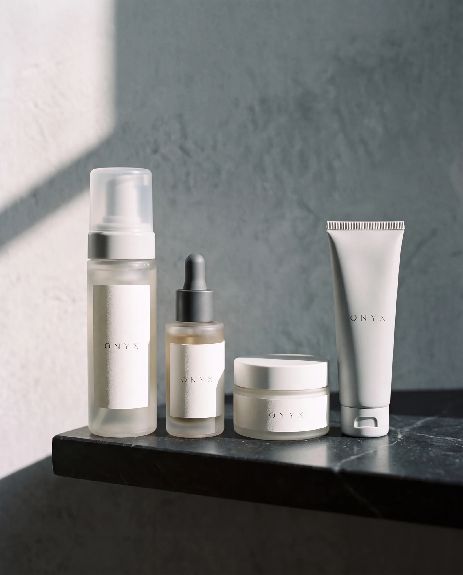 The Core Regimen — Cleanser, vitamin C, moisturizer and SPF — a full morning routine
