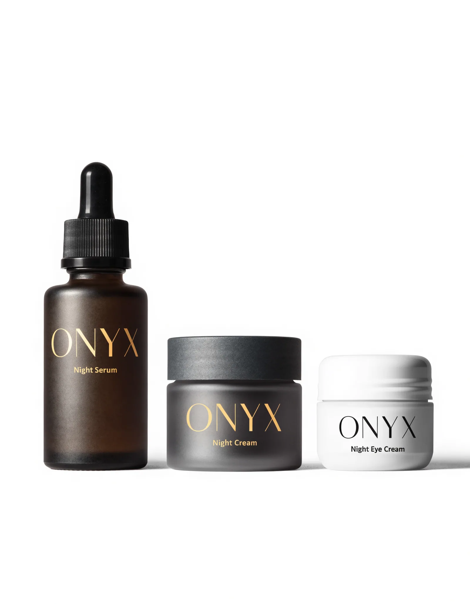 The Night Set — Retinaldehyde serum, night cream and eye cream